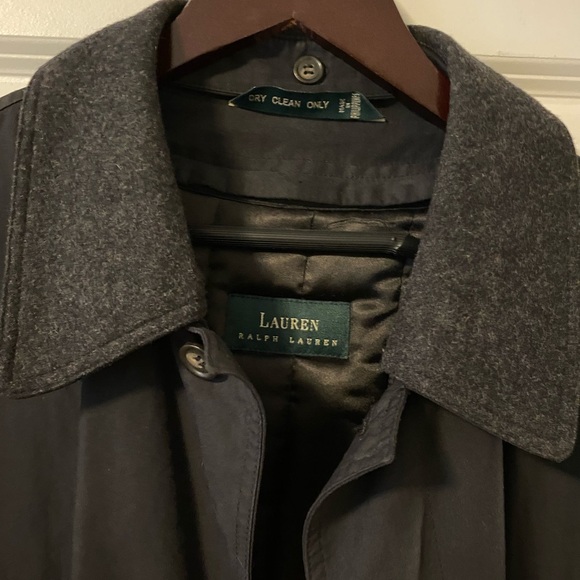 Ralph Lauren Navy Trench Coat - Picture 3 of 11